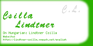 csilla lindtner business card